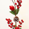 Red Berry and pomegranate Stem 26cm