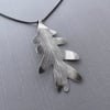 Sterling Silver Imprinted White Oak Leaf Necklace