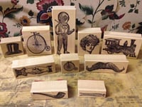 Image 3 of Woodcut Rubber Stamps P22