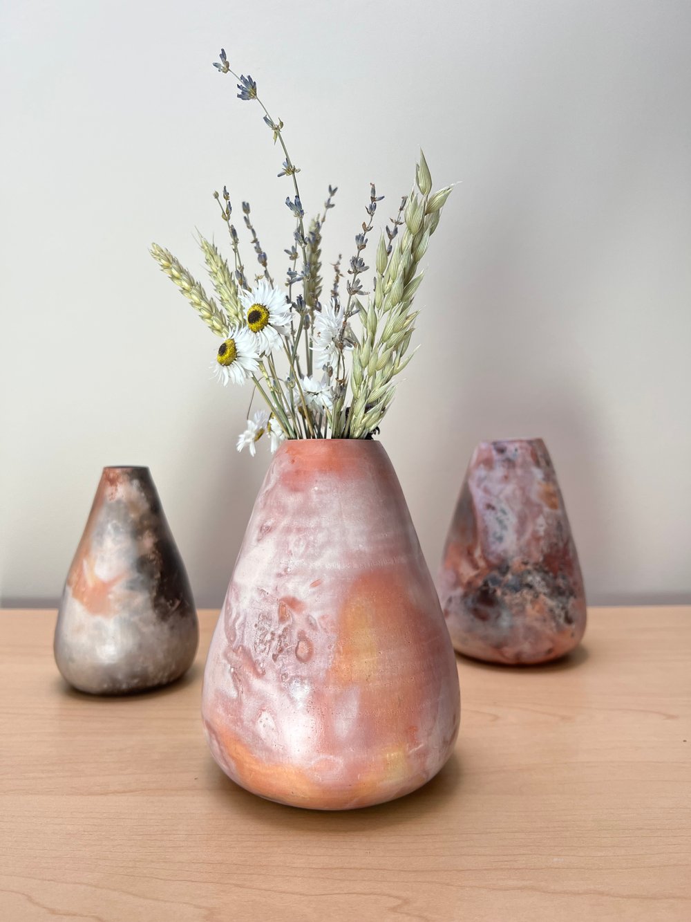 Image of Large Smoke Fired Vase - Dreamy 