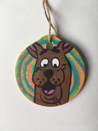 Image 3 of Scooby Doo inspired hand painted wooden ornament