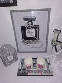 Image 2 of SILVER GLITTER PURFUME GLOSSY PRINT 