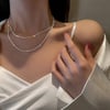 Silver  Shiny Glossy Necklace