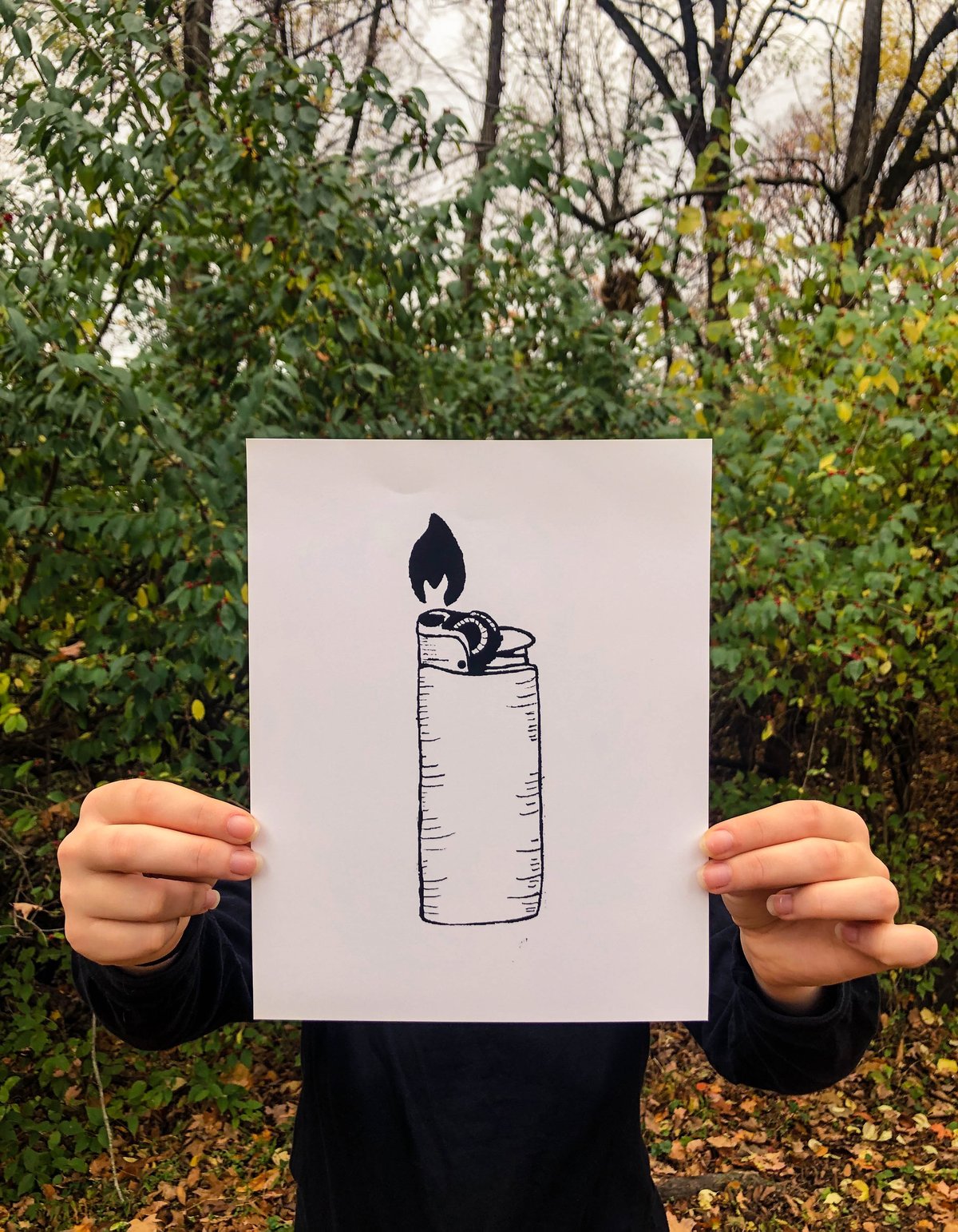 Leave the light on Print