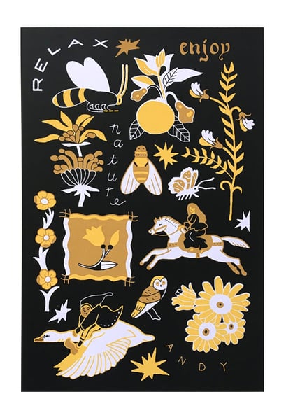 Image of Relax Enjoy Nature Screen Print