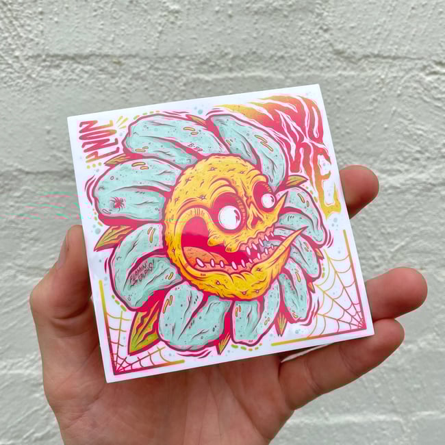 FLAMIN' GALAH FLOWER STICKER