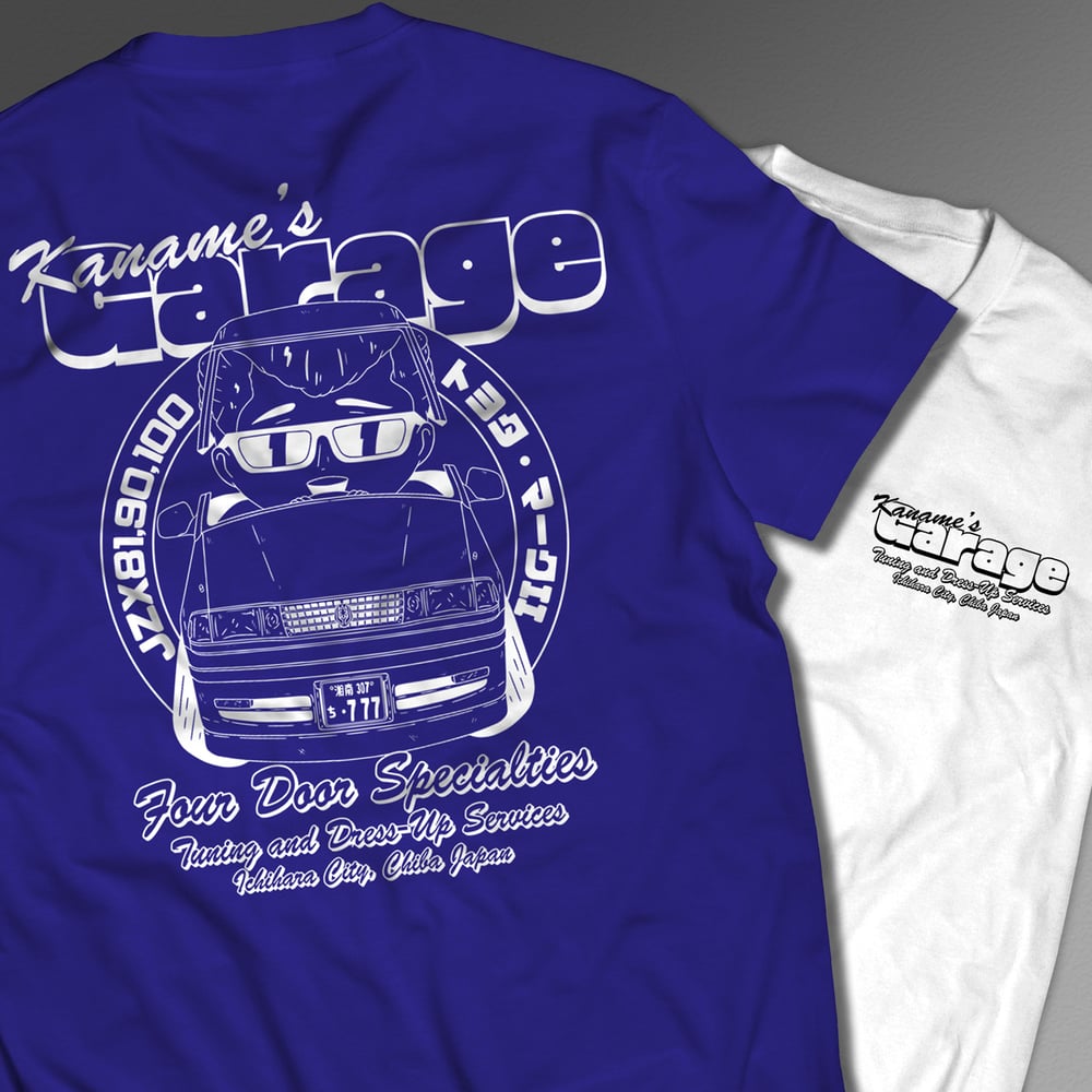 Image of Kaname's Garage - 4 Door Specialties T-Shirt
