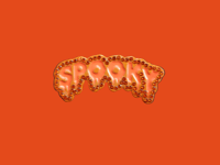 Orange Spooky "PANTONE 002" Pin