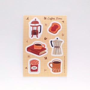 Image of Coffee Time Sticker Sheet