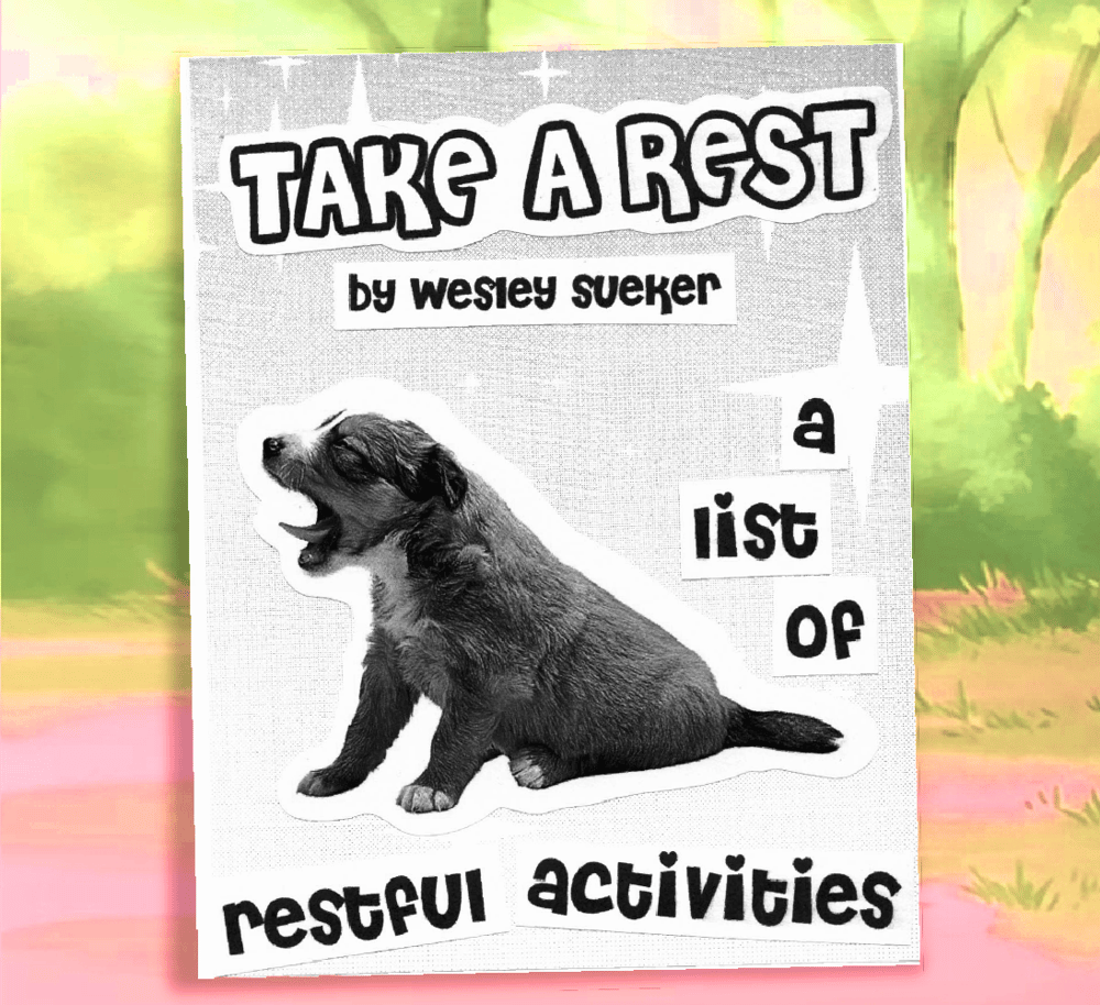 Image of Take a Rest: A list of restful activities