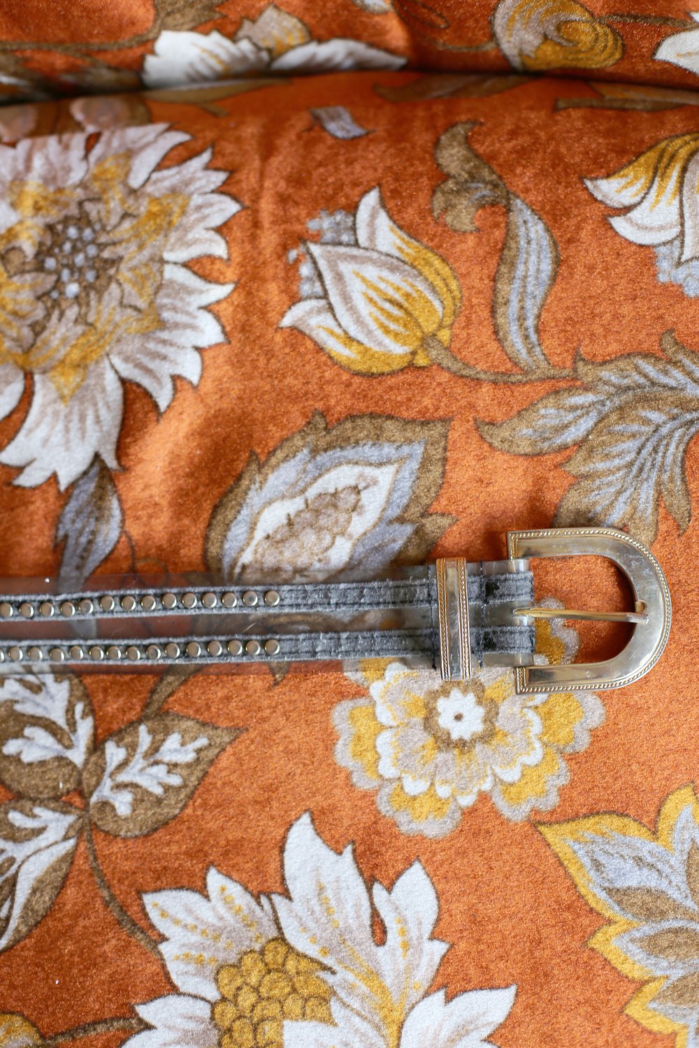 Vintage Studded PVC Belt