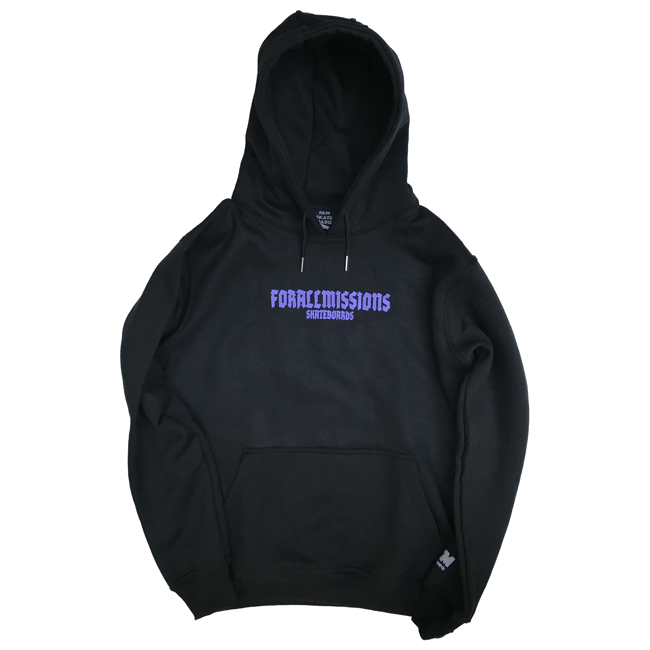 The Big F Hoodie Black | For All Missons Skateboards Fam