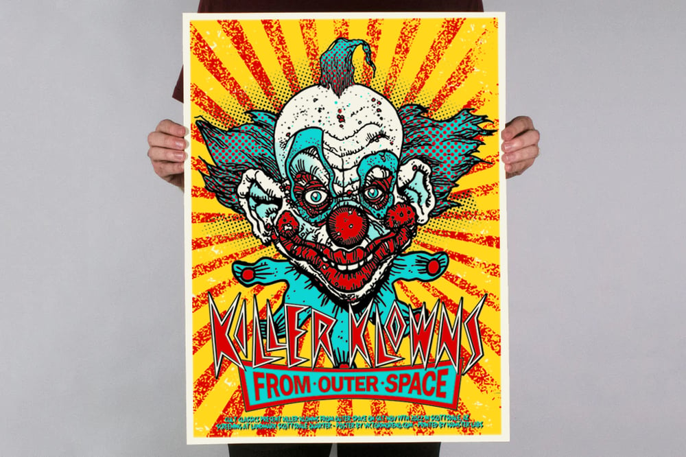Image of KILLER KLOWNS FROM OUTER SPACE - 18 X 24 - Limited Edition Screenprint Movie Poster
