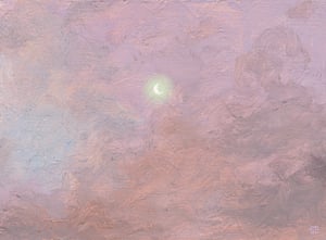 Image of (Green glow) I & II ~ A broken spectre from a bird’s view ~ Fireball meteor falling into the ocean