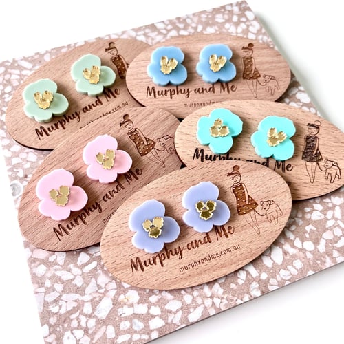 Image of Pastel Petunia Studs