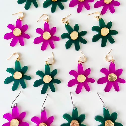 Image of Abstract Flower Dangles