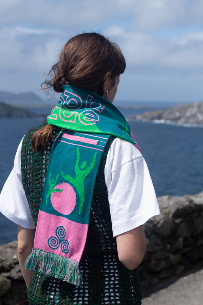 Image of Pink & Green - Breacadh an Lae Scarf