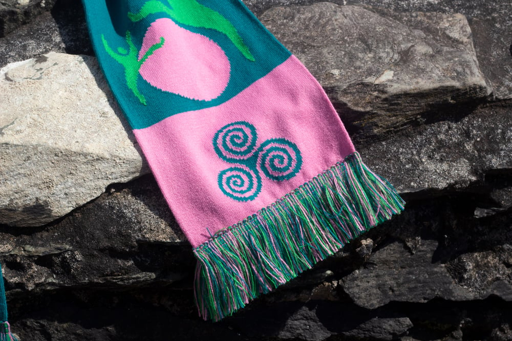 Image of Pink & Green - Breacadh an Lae Scarf