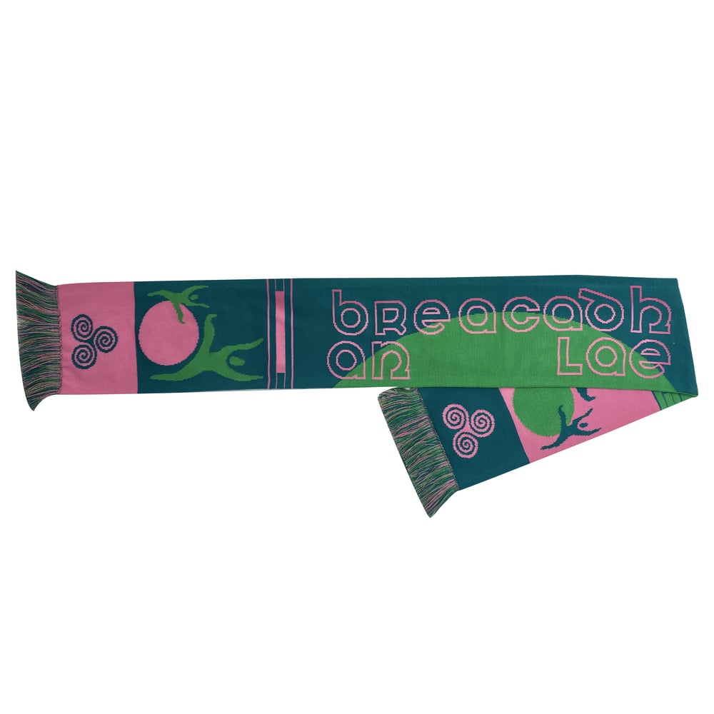 Image of Pink & Green - Breacadh an Lae Scarf