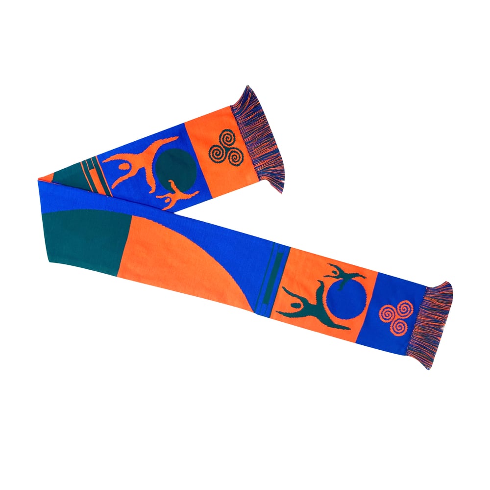 Image of Blue & Orange - Breacadh An Lae Scarf