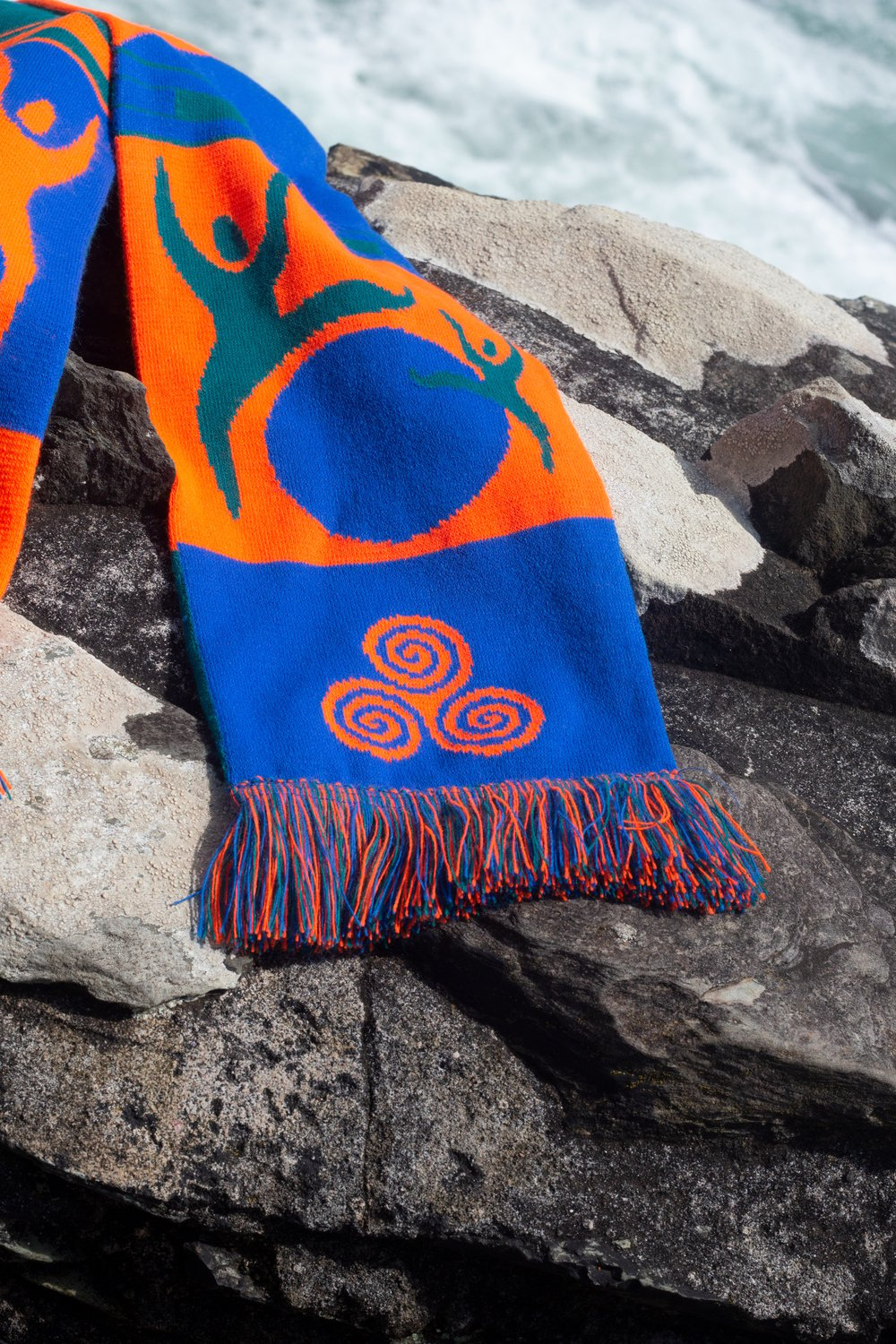 Image of Blue & Orange - Breacadh An Lae Scarf 