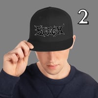 Image 3 of DEATHCORE BLEGH SNAPBACK HAT