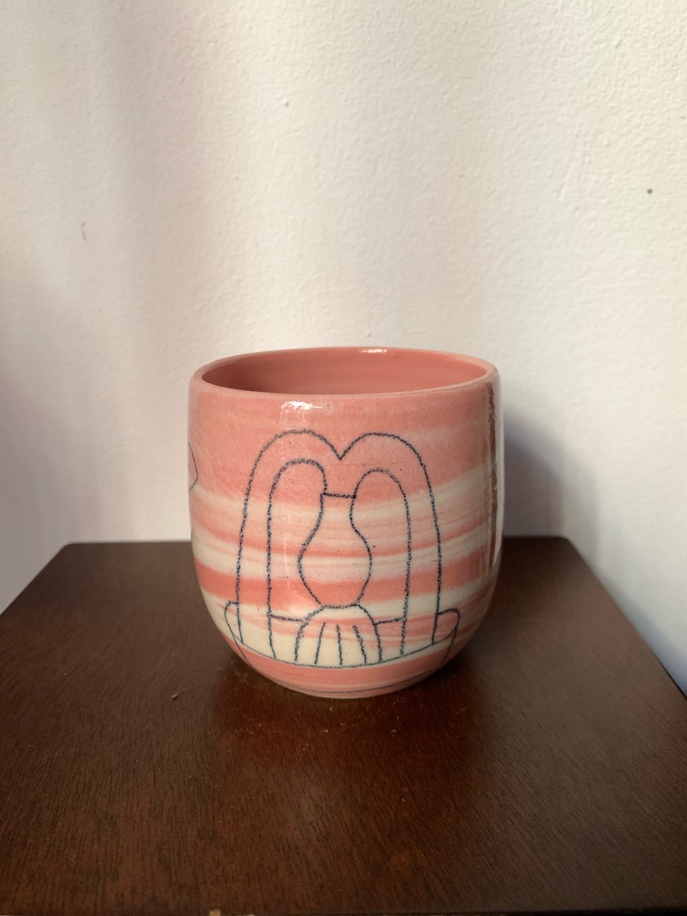 Vaso marmolado rosa (Lucia Arnau)