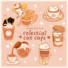 Celestial Cat Cafe Hard Enamel pins (B grade)