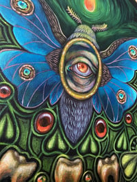 Image 4 of Ruby Moth Original Painting