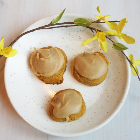 Image of TWO Dozen Brown Sugar Glazed Pumpkin Cookies 