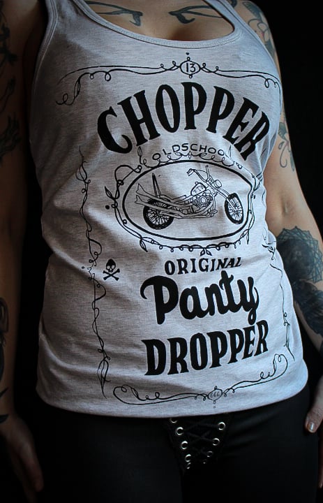 Image of Panty dropper grey tank