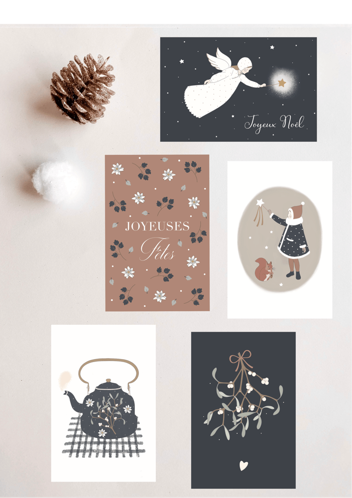 Image of Cartes - Lot de cartes de Noël 