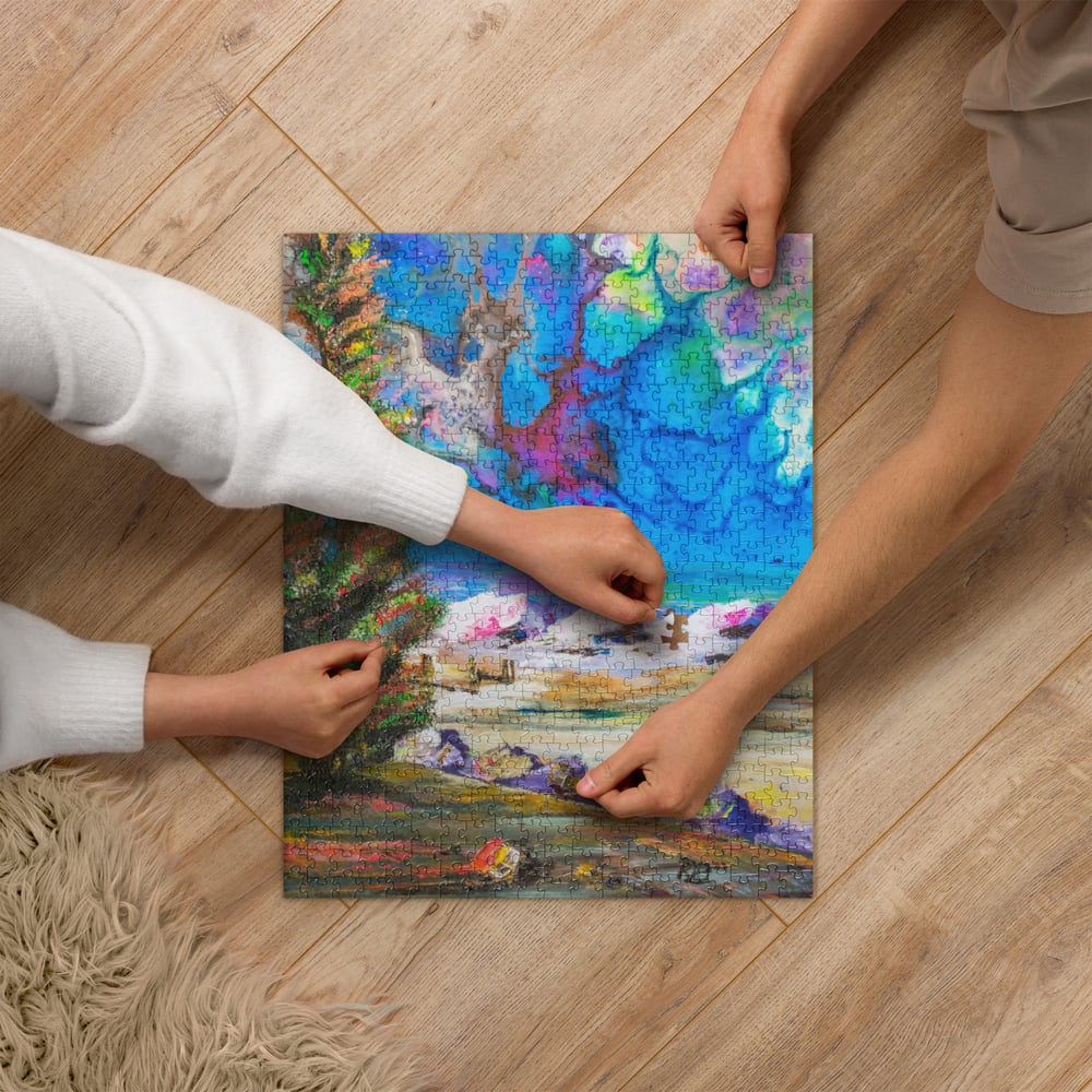 Image of ||| Jigsaw puzzle ||| - "Ripping the Seam"