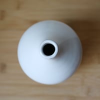 Image 2 of wavy white vase