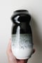 Image of black & white speckled vase, large