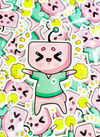 Cheer Bot - Vinyl Sticker