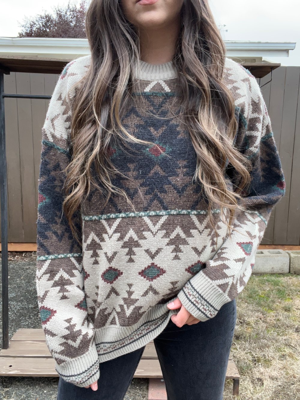 Vintage Southwestern Sweater (L)