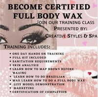 Become Certified Full Body Waxing