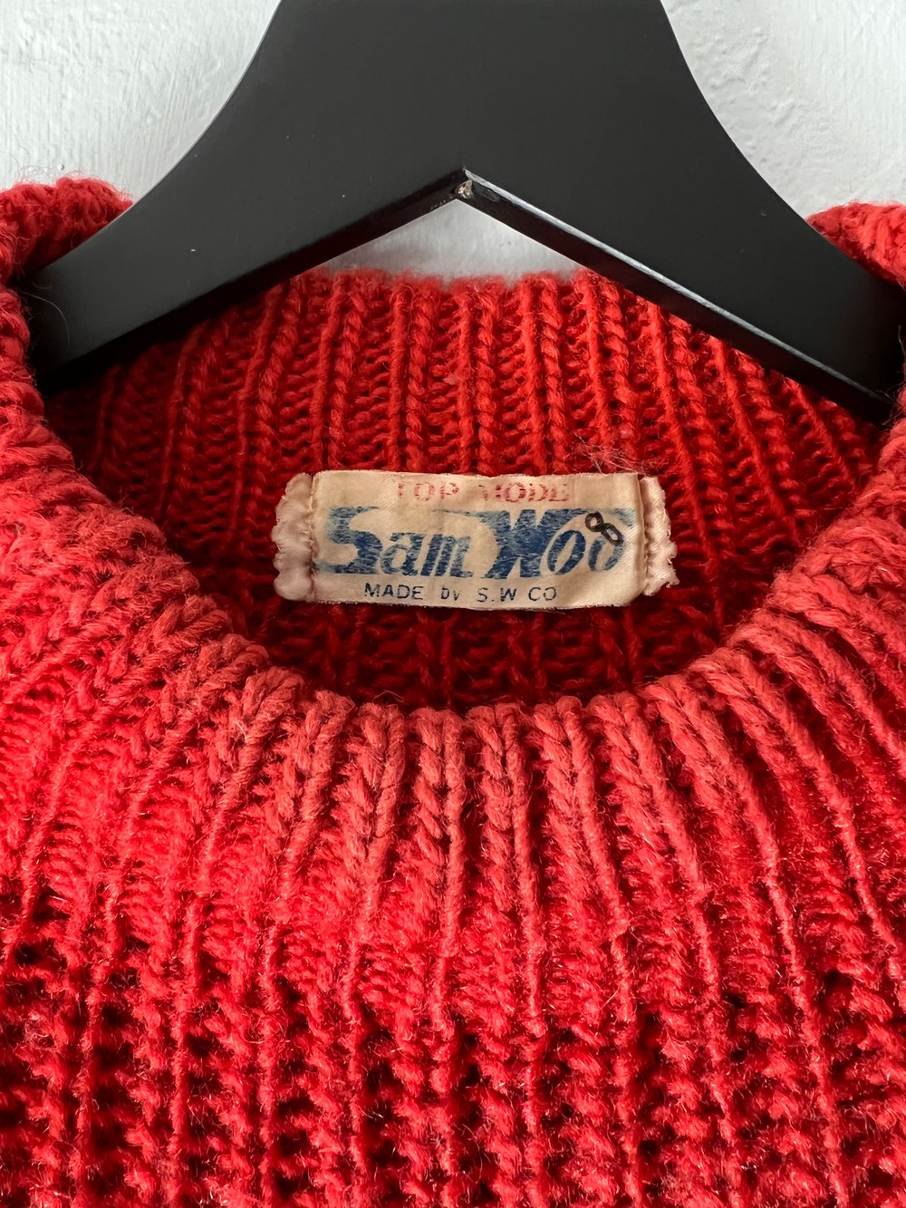 Vintage Sam Woo Knitted Wool Sweater (M)