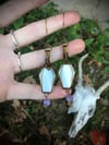 moonstone coffin earrings