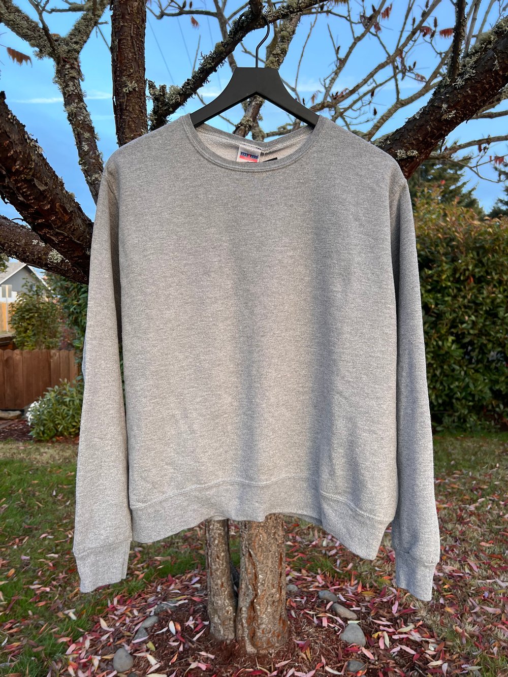 Vintage Grey Jerzees Sweatshirt (XL)