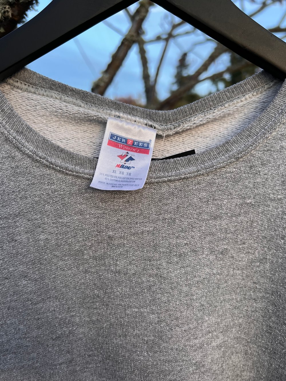 Vintage Grey Jerzees Sweatshirt (XL)