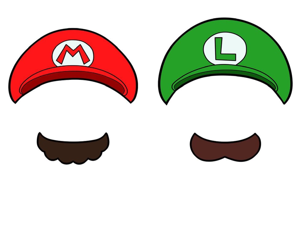 perforere Mentor Relativ størrelse Super Mario Bros. Hat and Mustache pins | Pinny Hardaway
