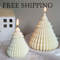 Origami Christmas Tree Candle Unscented