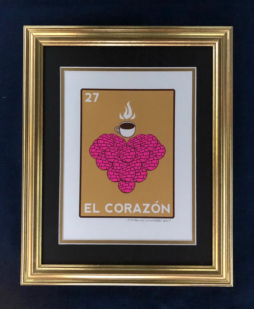 Image of El Corazon de Pan Dulce (upcycled frame)