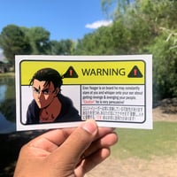 Image 3 of Warnings - Toga, Eren, Goku, & Power