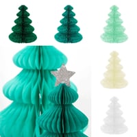 Image 2 of Green Forest Honeycomb Decorations (set of 10)