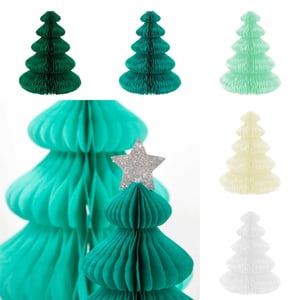 Image of Green Forest Honeycomb Decorations (set of 10)