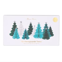 Image 1 of Green Forest Honeycomb Decorations (set of 10)