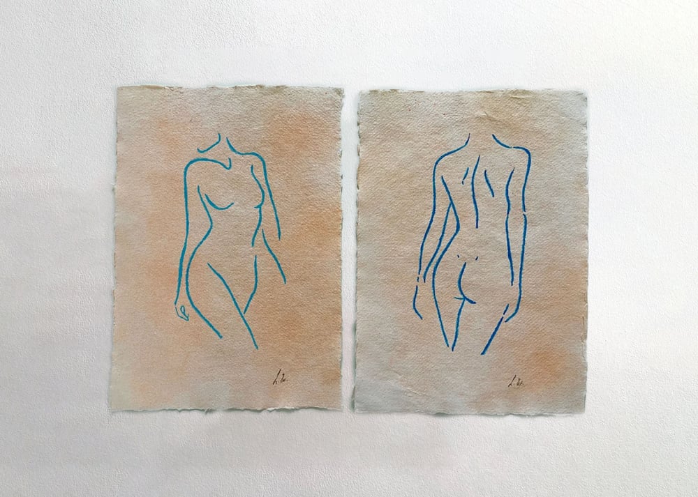 Image of Nudes on Tangerine - duo